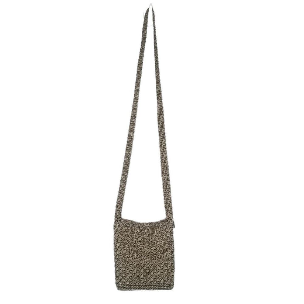 Macramé Crossbody Purse with Flap - Picture 2 of 12
